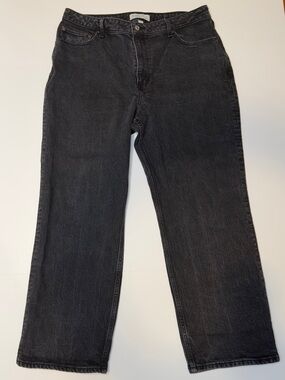 Abercrombie and Fitch 90’s Black High Waisted Relaxed Denim Size 16